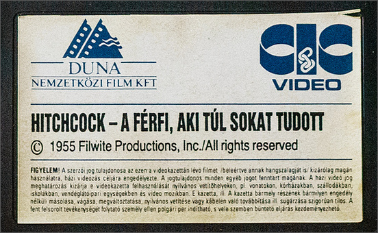 f�rfi, aki t�l sokat tudott - vhs